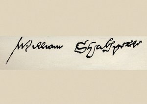 La signature de William Shakespeare (1564-1616) - English School